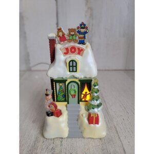 Hallmark Joy Caroling cottage magic cord xmas figure